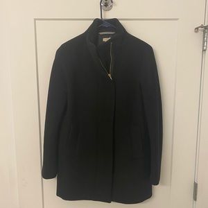 J. Crew Factory black wool city coat